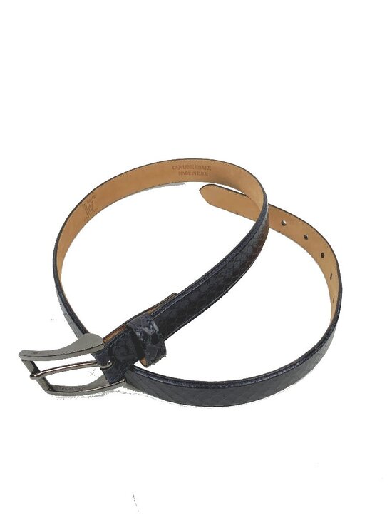 Genuine Snake Skin Black Belt from The Worth Collection Sz M main image 14